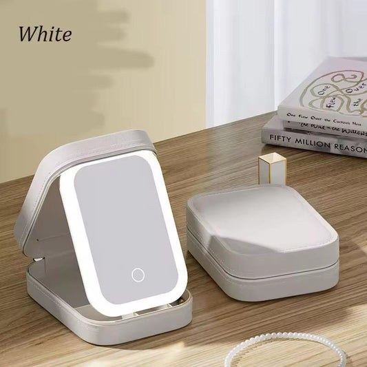 Zasor Make-up© Kosmetikbox mit LED Licht–Wiederaufladbar