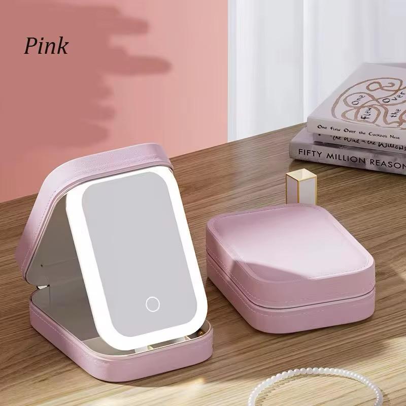 Zasor Make-up© Kosmetikbox mit LED Licht–Wiederaufladbar