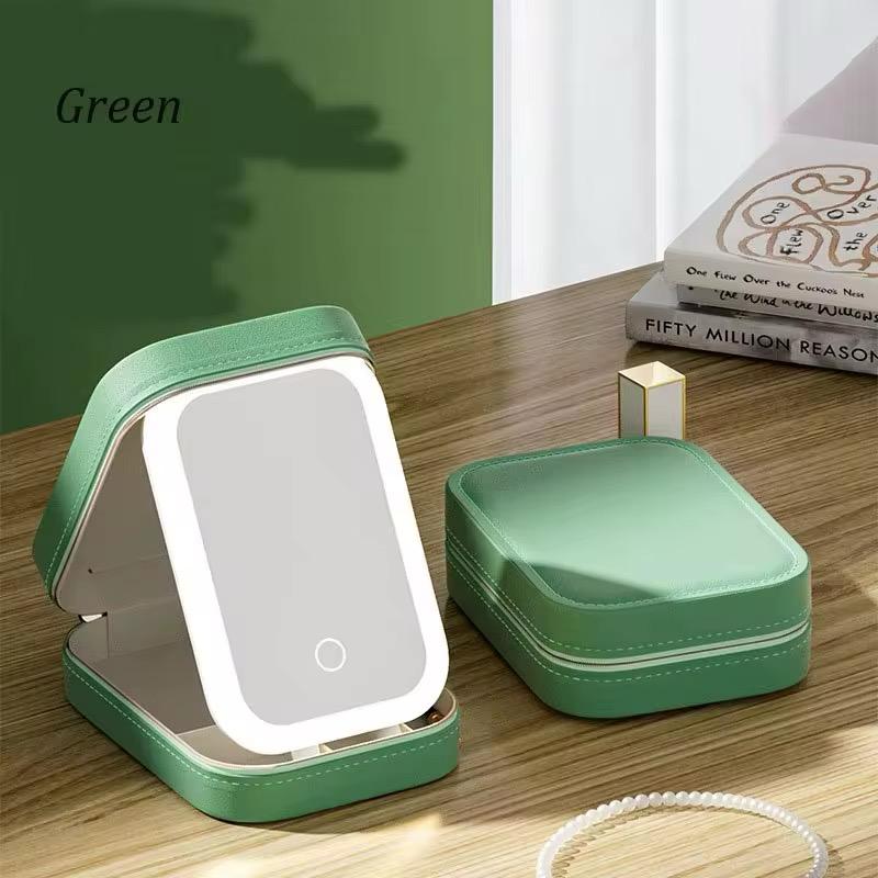 Zasor Make-up© Kosmetikbox mit LED Licht–Wiederaufladbar